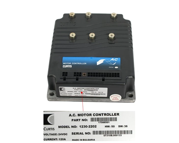 La carretilla elevadora parte el controlador 24V/120A del motor de CA 1230-2202 para el vehículo eléctrico, original