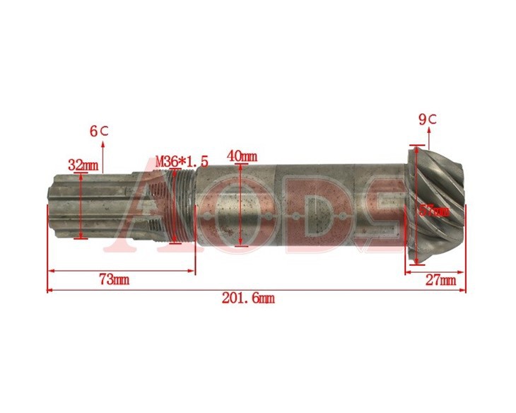 Forklift Spare Parts Input Shaft Spiral Bevel Gear For CPCD20-35, Hc A Series (DCS25H4-D1) factory