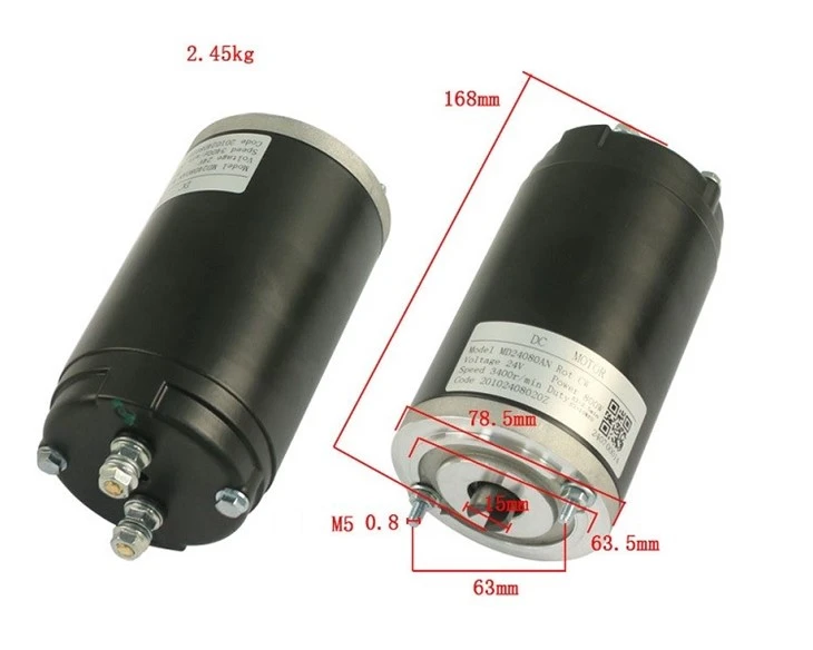 Hydraulic Motor, Forklift Parts 200.001.003-00 DC Motor 24V/800W For CPCD200 suppliers