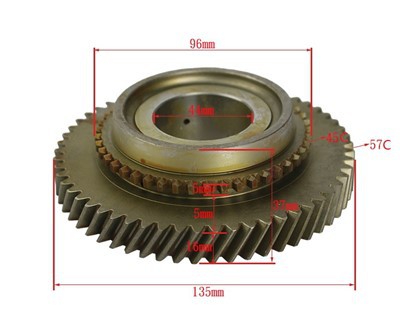 33333-13040-71 Engranaje, baja velocidad 57*45T para 5FD(G)10-18